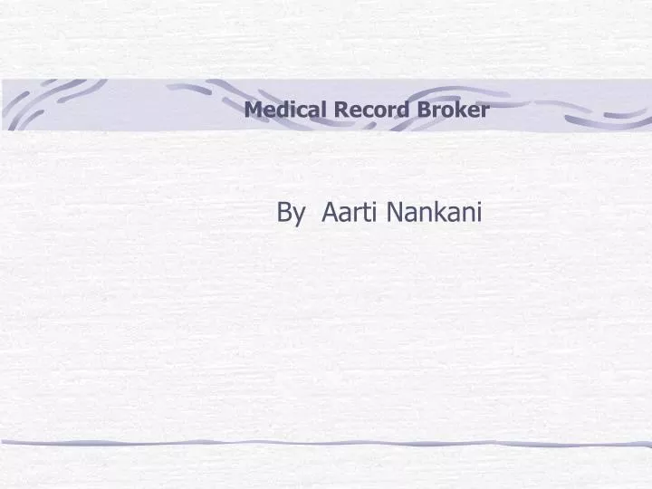 medical record broker