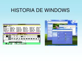 historia de windows