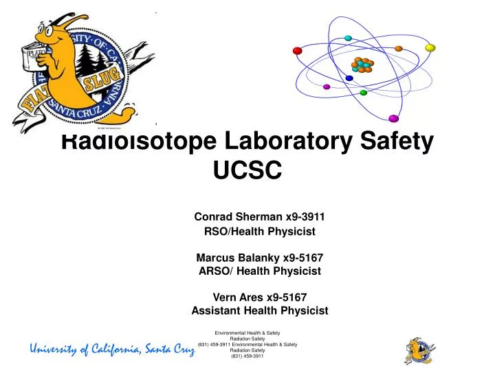 radioisotope laboratory safety ucsc
