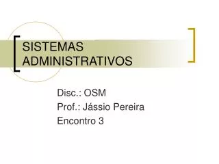 sistemas administrativos