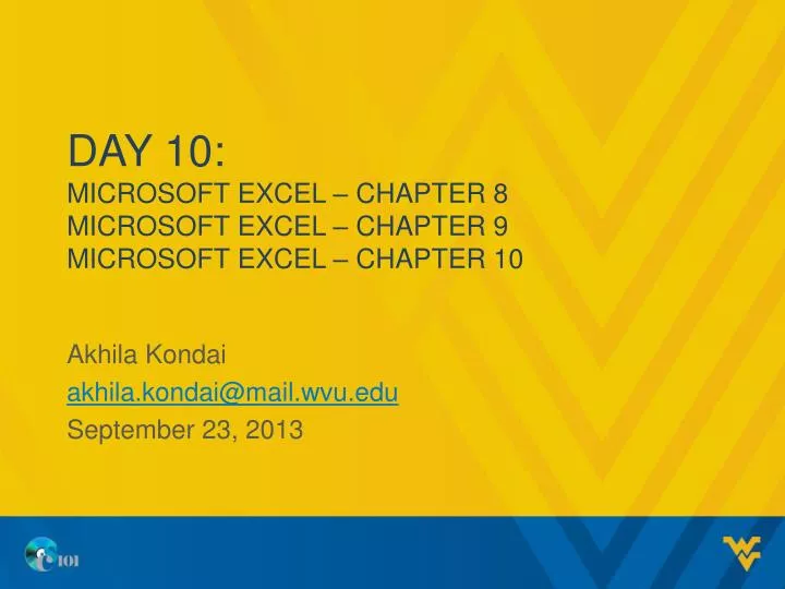 day 10 microsoft excel chapter 8 microsoft excel chapter 9 microsoft excel chapter 10