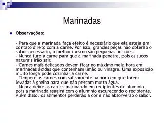 marinadas