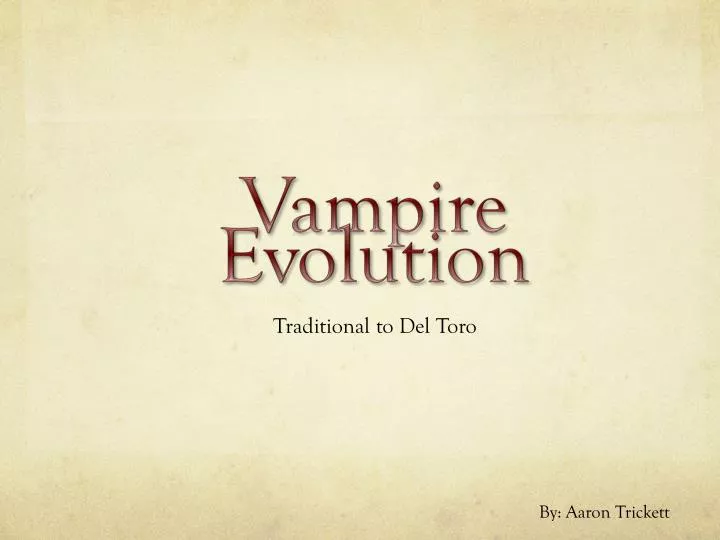 vampire evolution