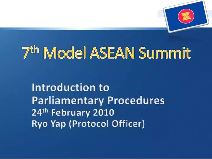 7 th model asean summit