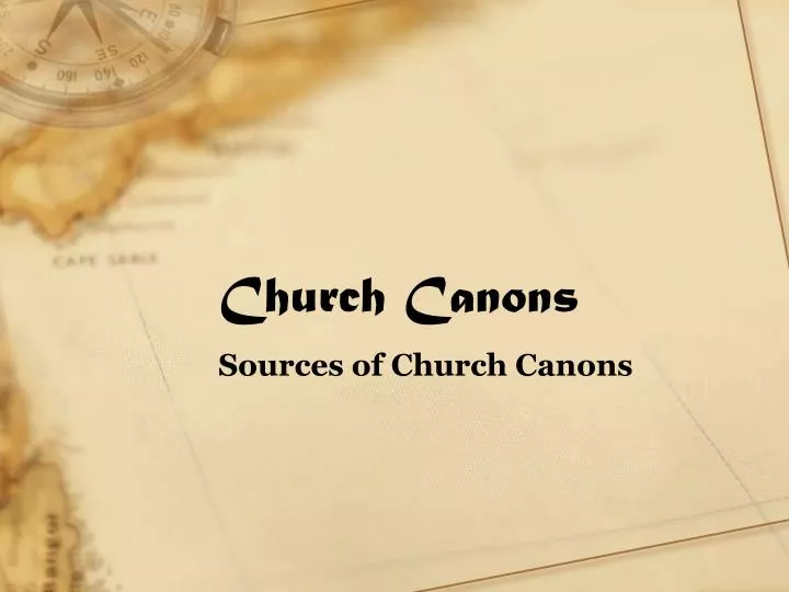 church canons