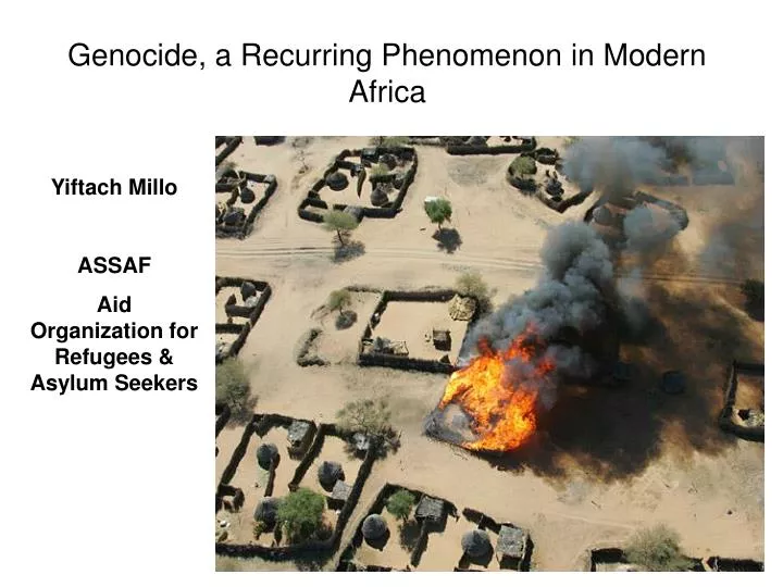genocide a recurring phenomenon in modern africa