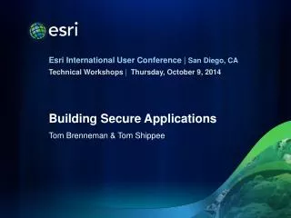Building Secure Applications