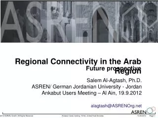 Regional Connectivity in the Arab Region