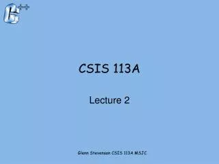 CSIS 113A