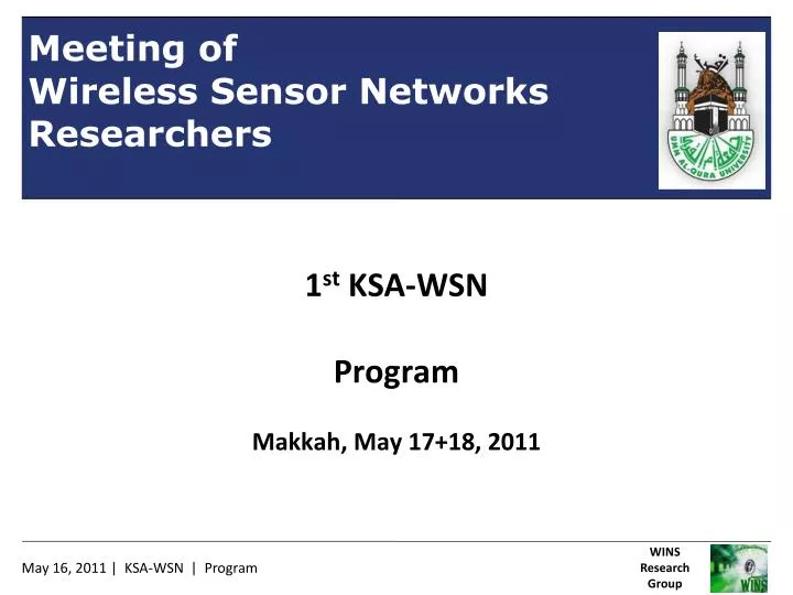 1 st ksa wsn program makkah may 17 18 2011