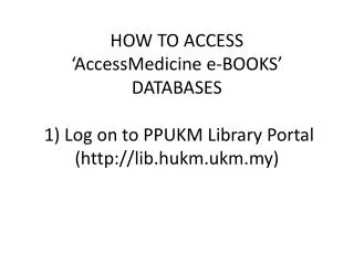 McGraw-Hills Access Medicine Main Page
