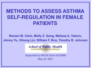 METHODS TO ASSESS ASTHMA SELF-REGULATION IN FEMALE PATIENTS