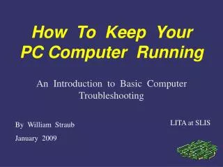 How To Keep Your PC Computer Running