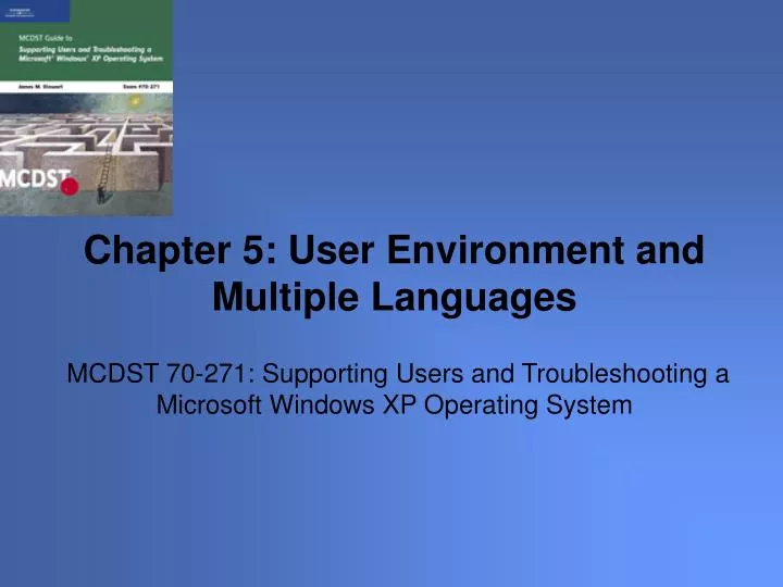 mcdst 70 271 supporting users and troubleshooting a microsoft windows xp operating system