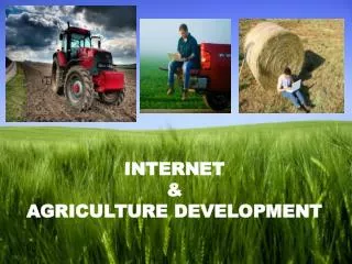 INTERNET &amp; AGRICULTURE DEVELOPMENT