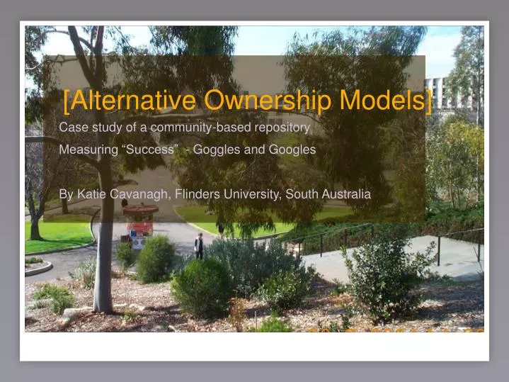 alternative ownership models