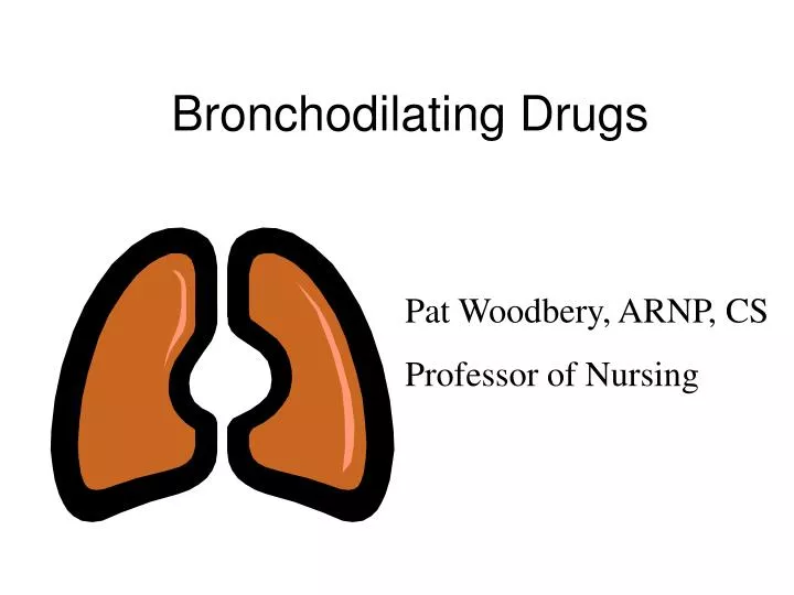 bronchodilating drugs