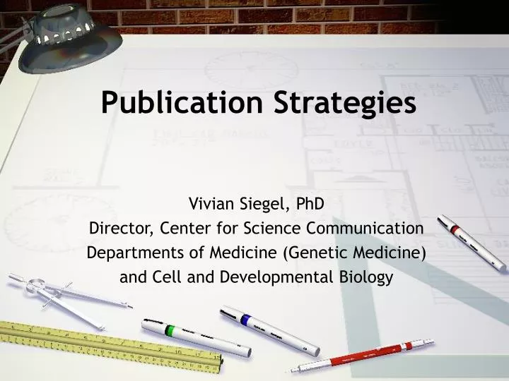 publication strategies