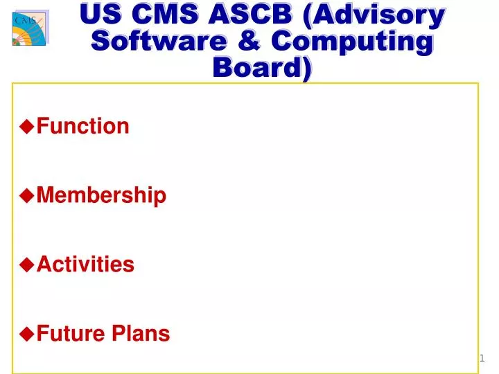 us cms ascb advisory software computing board