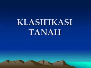 klasifikasi tanah