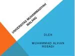 Universitas muhammadiyah malang - slide 1