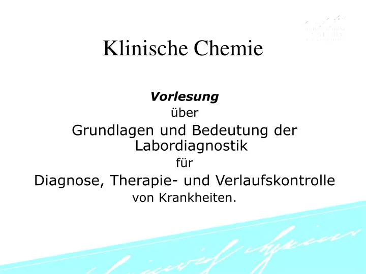 klinische chemie