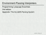 Essential Scanner and Parser: Programming Language Text - slide 1