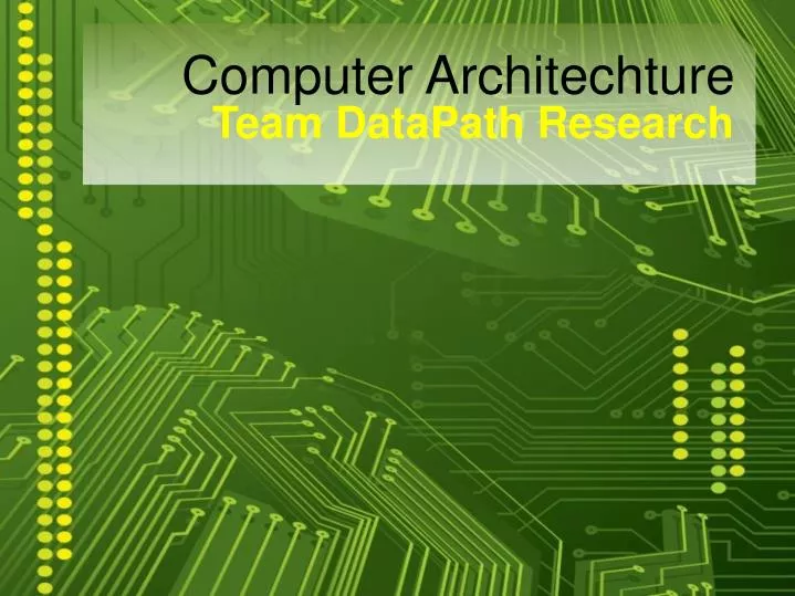 computer architechture