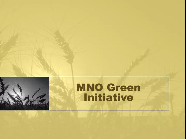 mno green initiative