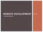 Diverse Uses of Websites: From Information to E-Commerce - slide 1