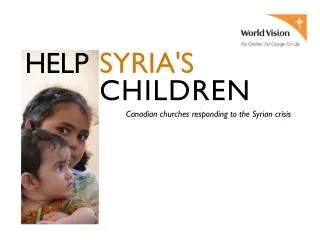 SYRIA'S CHILDREN