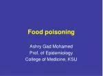 Food poisoning - slide 1