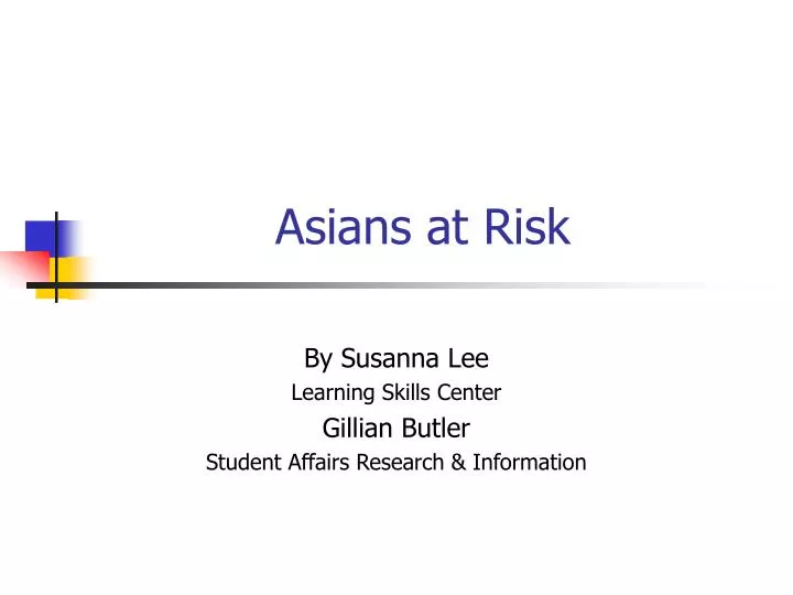 asians at risk