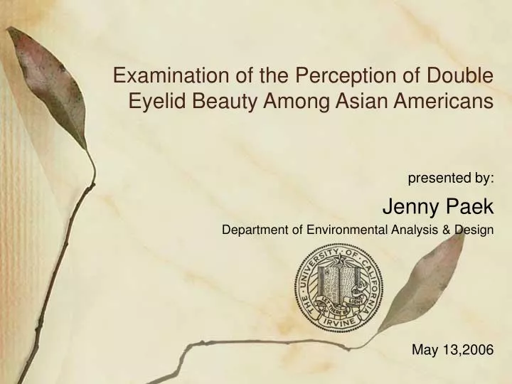 examination of the perception of double eyelid beauty among asian americans