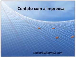 contato com a imprensa