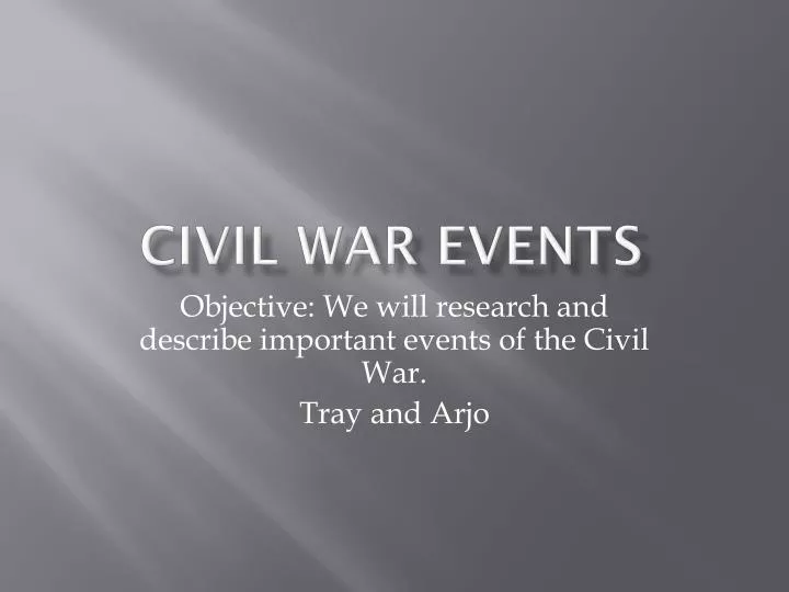 civil war events