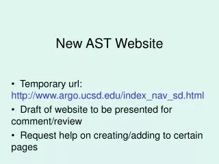 New AST Website