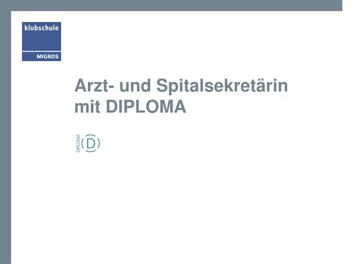 arzt und spitalsekret rin mit diploma