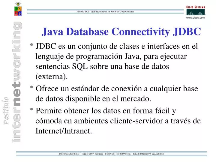 java database connectivity jdbc