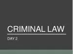 CRIMINAL LAW - slide 1