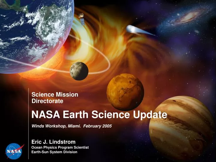 nasa earth science update winds workshop miami february 2005