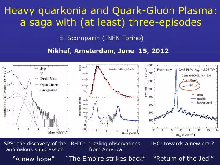heavy quarkonia and quark gluon plasma a saga with at least three episodes