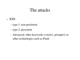 The attacks