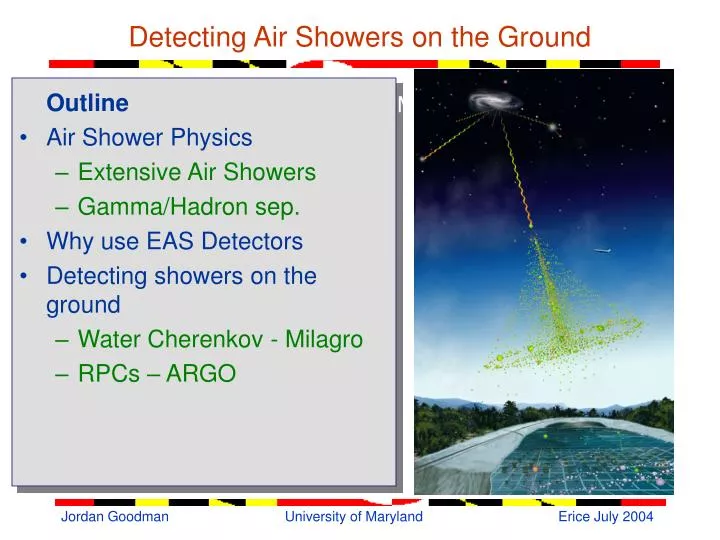 detecting air showers on the ground