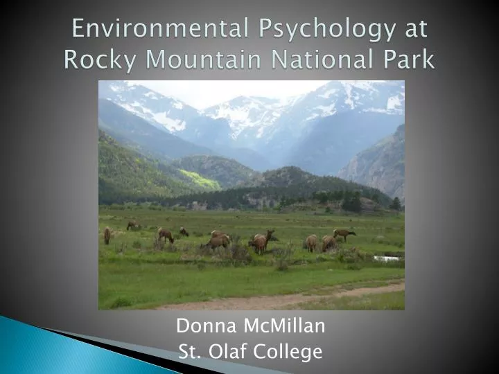 environmental psychology at rocky mountain national park