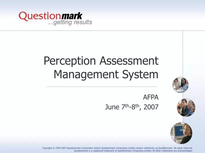 perception assessment management system