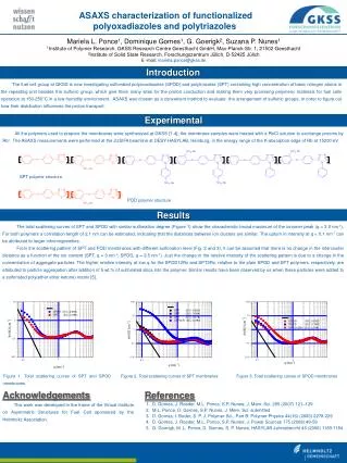 ASAXS characterization of functionalized polyoxadiazoles and polytriazoles