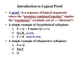 Introduction to Logical Proof