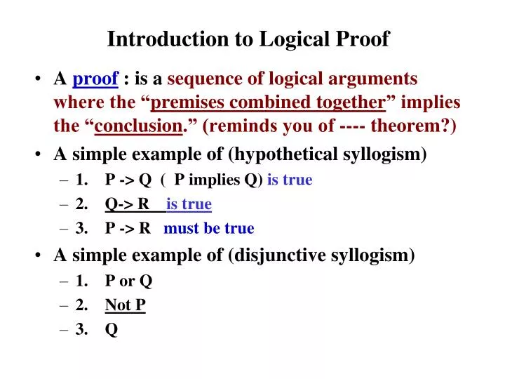 introduction to logical proof