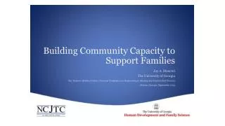 Building Community Capacity to Support Families